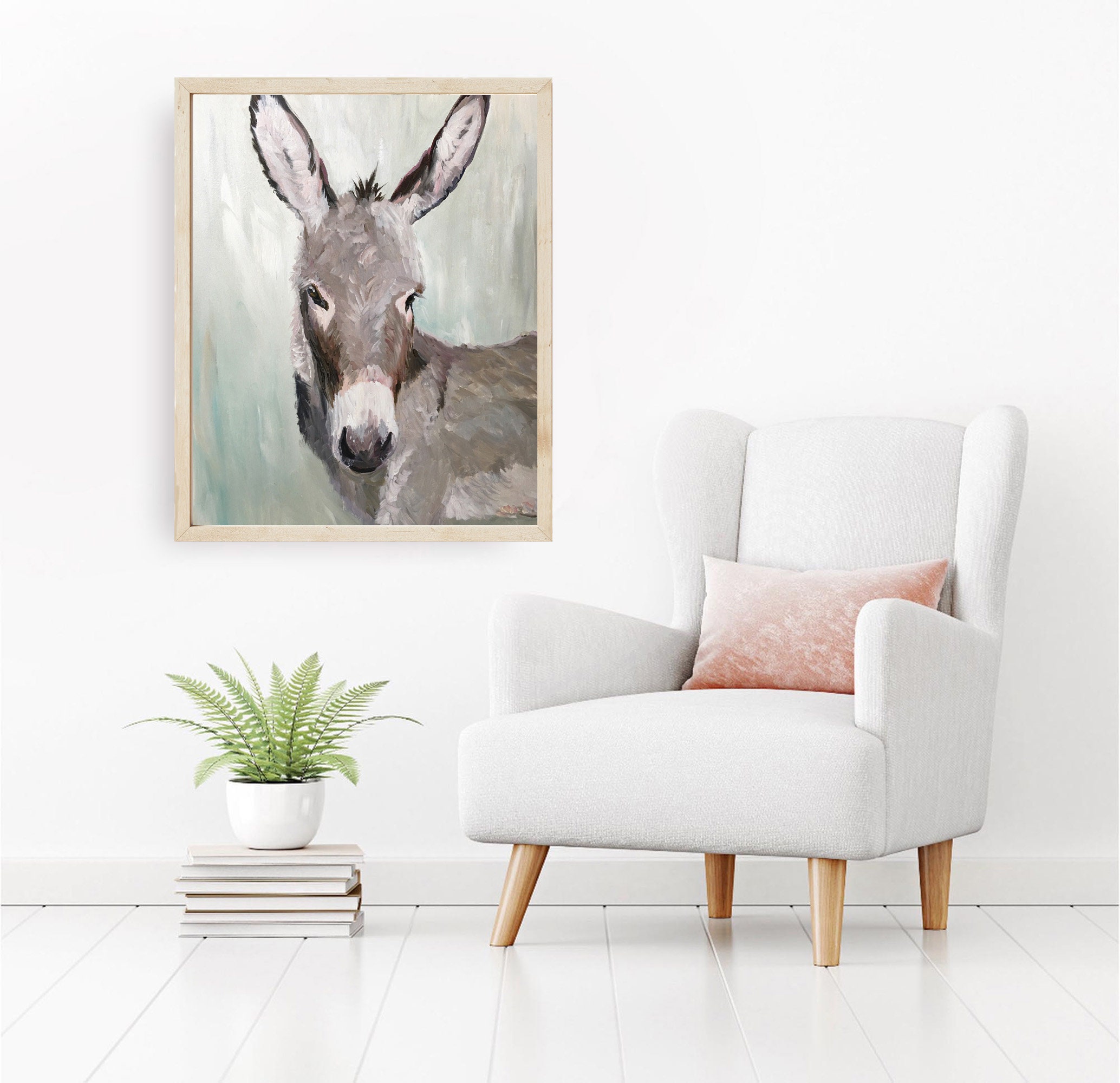 Donkey Print Donkey Wall Art Donkey Wall Decor Donkey Etsy