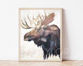 Moose Fine Art Giclee Print