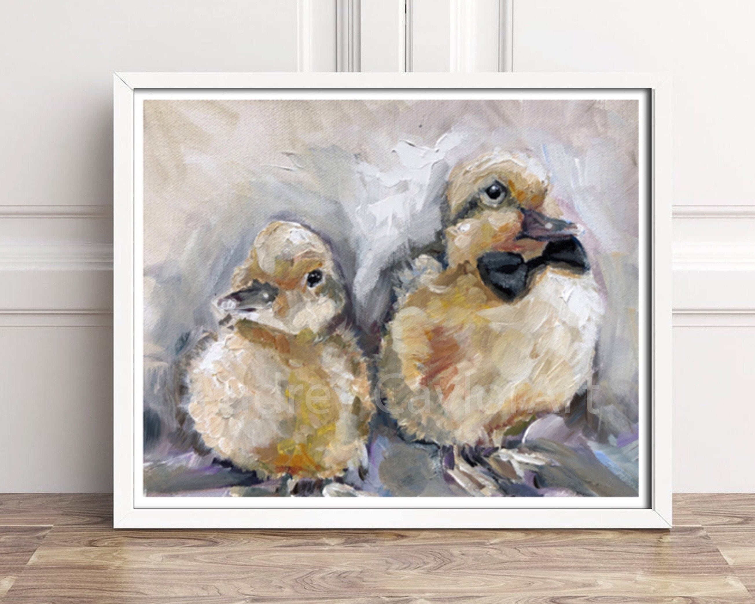 Baby Duckling Print Art, Duck Print, Nursery Animal Wall Art, Yellow ...
