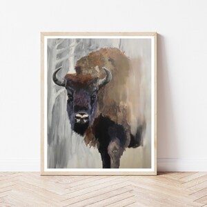 Buffalo Print, Bison Print, Buffalo Wall Art, Bison Art, Bison Wall Art Decor, Buffalo Wall Decor, Buffalo GICLEE Print, Bison Giclee Print