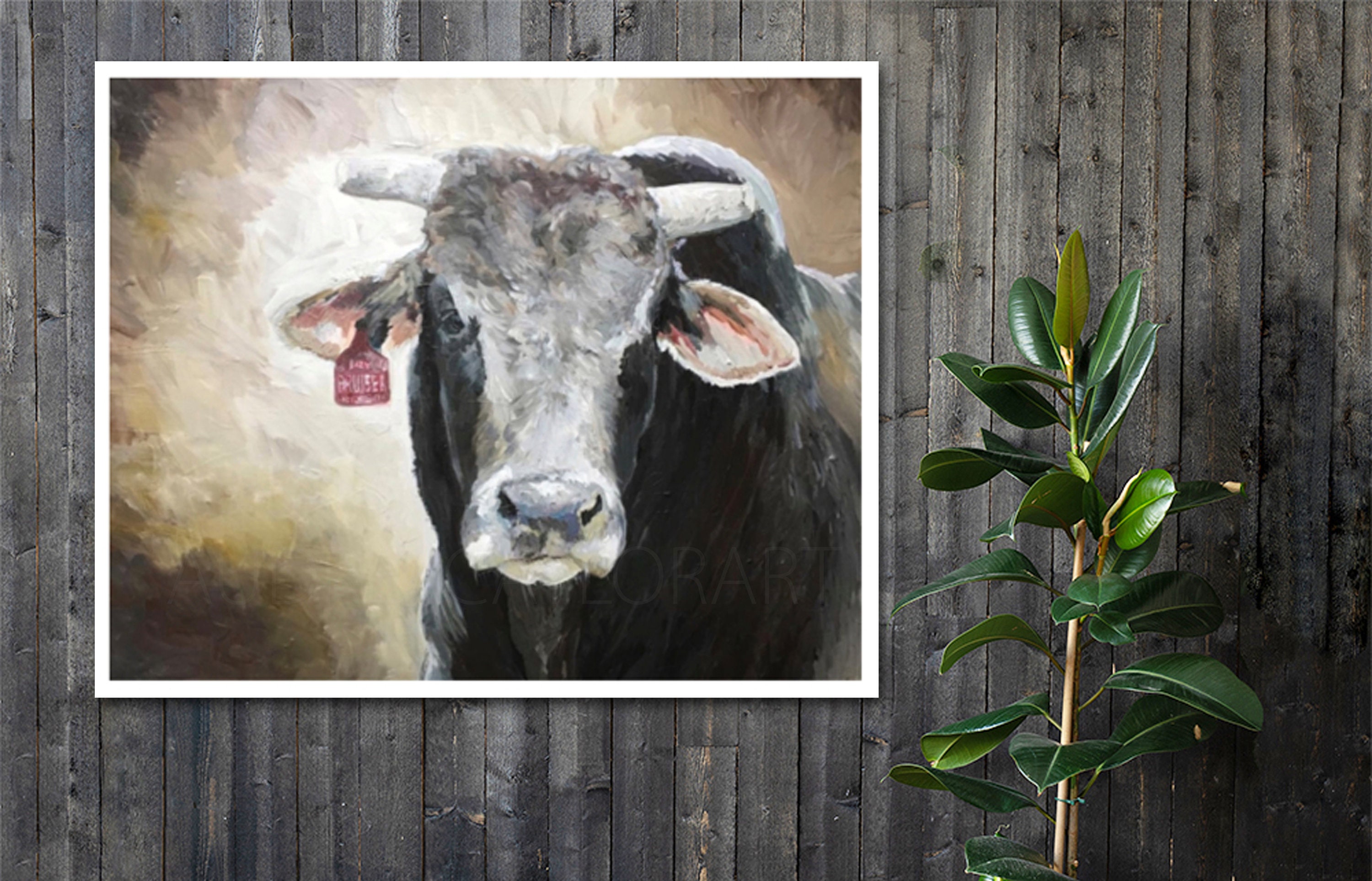 Bull Wall Decor Impressionist Bucking Bull Sweet Pro Bruiser Etsy Denmark