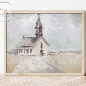 Church Fine Art Print of Original Painting  &quot;My Church&quot;