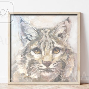 Bobcat Giclée Print: Impressionist Big Cat Art