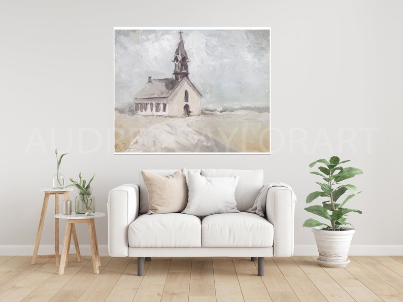 Church Fine Art Print of Original Painting by Audrey Caylor - Etsy