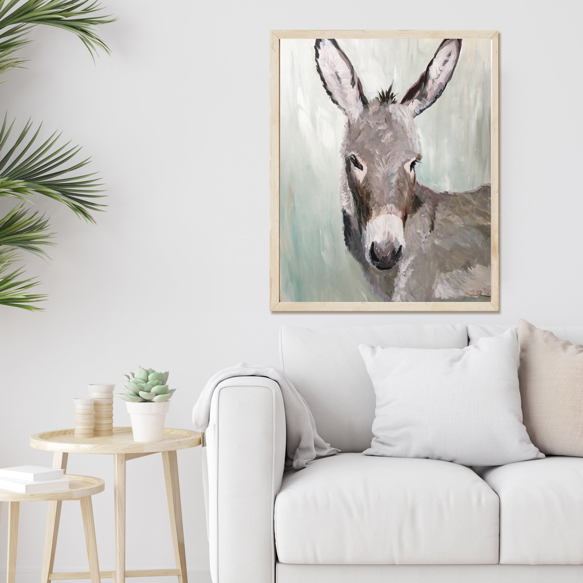 Donkey Print Donkey Wall Art Donkey Wall Decor Donkey Etsy