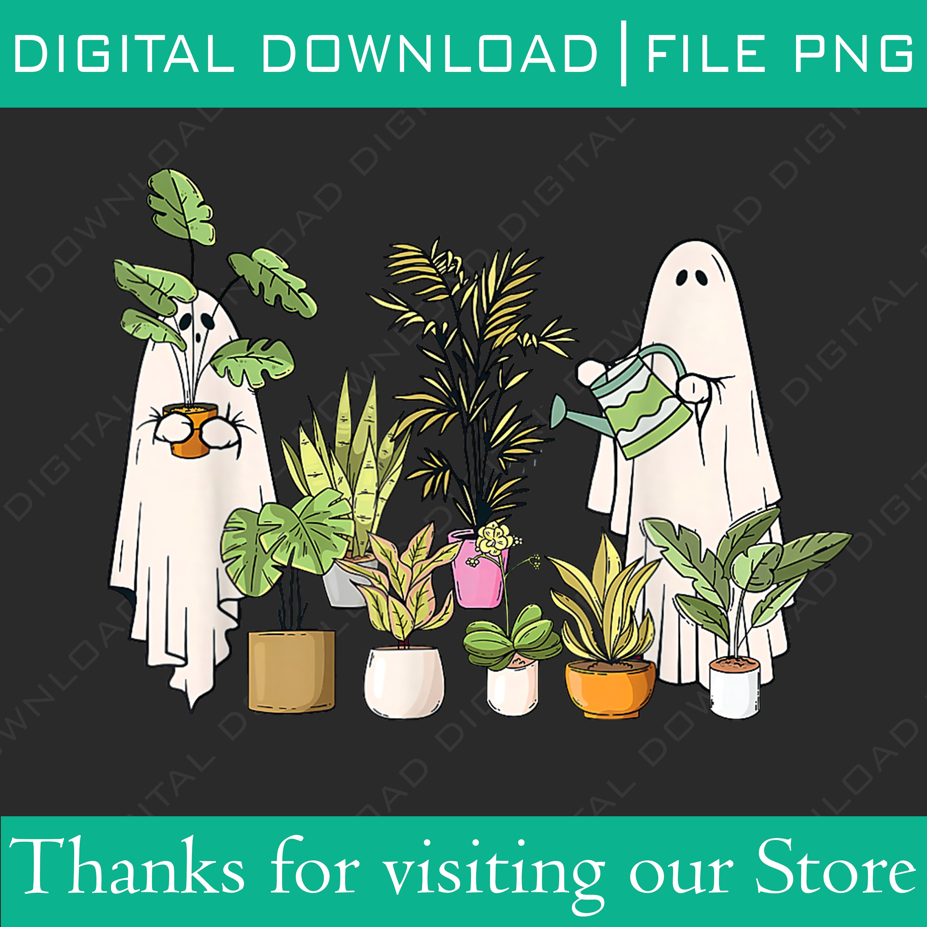 Ghost Plant Png Ghost Plant Lady Png Gardening Gift - Etsy
