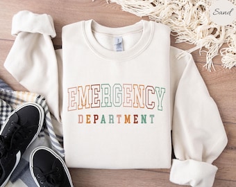 Emergency Department Sweatshirt, Emergency Nurse Sweatshirt, Hospital Sweatshirt, ER Nurse Crewneck, ER Nurse Gift, ER Department Sweater