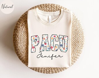 Chemise personnalisée, t-shirt floral personnalisé pour infirmière, t-shirt infirmière, cadeau de remerciement pour infirmière, t-shirt pour unité de soins post-anesthésie