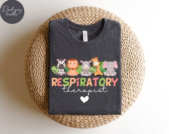 Animal Pediatric Respiratory Therapist Shirt, Respiratory Therapist Animal, RT Shirt, RT Sweatshirt, RT Gifts, Respiratory Therapist Gift