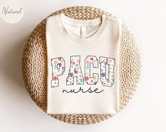 Chemise florale de l'USPA, T-shirt d'infirmière de l'USPA, T-shirt d'infirmière de l'USPA, cadeau de remerciement pour infirmière, Tshirt de l'unité de soins post-anesthésie