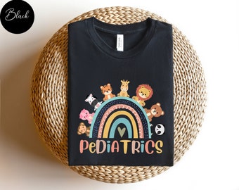 Pediatric Nurse Rainbow Animal Shirt, Pediatrics Animals T-shirt, PEDS T shirt, Peds Nurse Tshirt, Cute Peds Nurse Tee, Pediatric Nurse Gift