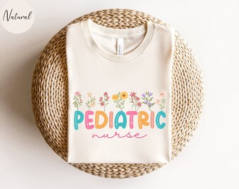Camicia da infermiera pediatrica Fiori di campo T-shirt pediatrica, maglietta da infermiera pediatrica Camicia PEDS, maglietta da infermiera pediatrica, maglietta da infermiera pediatrica regalo