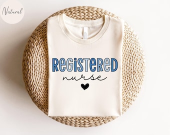 Camisa de enfermera registrada para mujeres, camiseta RN para enfermera registrada, camiseta de enfermería para enfermera, regalo para enfermera registrada, regalo de graduación de RN