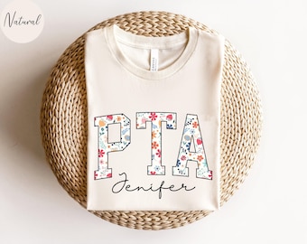 Camiseta personalizada de la PTA, camiseta floral de la PTA, regalo de la PTA, regalo de asistente de fisioterapeuta, regalo de agradecimiento de enfermera, camiseta de fisioterapia