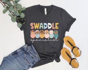 Nicu Nurse Shirt, Swaddle Specialist NICU, Nicu Nurse Gift, Neonatal Nurse Gift, Neonatal Icu Nurse, Neonatal Intensive, Tiny Human Nurse