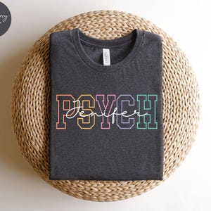 Personalized PSYCH Nurse Shirt, Custom PSYCH Nurse T-shirt, PSYCH Nurse Gift, Nurse Appreciation Gift, Psychiatric Mental Health Nurse Tee