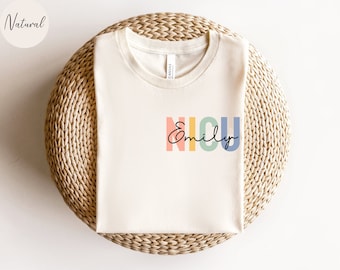 Camicia per infermiera NICU personalizzata, maglietta per infermiera NICU personalizzata, regalo per infermiera NICU, maglietta di apprezzamento per infermiere, maglietta per infermiera dell'unità di terapia intensiva neonatale