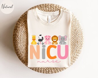 Camicia da infermiera NICU, T-shirt per animali da infermiera NICU, Regalo per infermiera NICU, Regalo di apprezzamento per infermiere, Unità di terapia intensiva neonatale, Maglietta per infermiera NICU