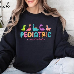 Pediatric Nurse Dinosaur Sweatshirt, Pediatric Nurse Animal Shirt, Pediatric Nurse Gift, Peds Nurse Sweatshirt, Pediatric Nurse Sweater