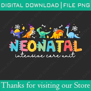 Neonatal Nurse Png, NICU Nurse Animal Halloween Png, Nurse Appreciation Gift, Neonatal Intensive Care Unit Png, Neonaltal Nurse Dinosaur Png