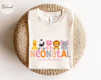 NICU Nurse Shirt, NICU Nurse Animal T-shirt, NICU Nurse Gift, Nurse Appreciation Gift, Neonatale Intensive Care Unit, Nicu Nurse Tee