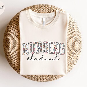 Floral Nursing Student Shirt | Nursing School TShirt | Rn Shirt | Womens Crewneck Sweatshirt | Future Nurse Shirt | Gift For Nurse