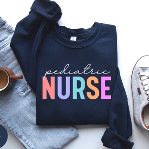 Pediatric Nurse Sweatshirt, PICU Pediatric Nurse Shirt, Pediatric Nurse Gift, Peds Nurse Crewneck, Cute PEDS Nurse Sweater, PICU Nurse Tee