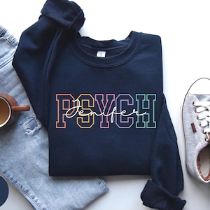 Personalized PSYCH Nurse Sweatshirt, Custom PSYCH Nurse Shirt,PSYCH Nurse Crewneck, Nurse Appreciation Gift, Psychiatric Mental Health Nurse