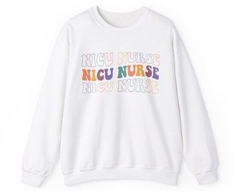 Felpa Groovy Nicu, Regali per infermiere Nicu, Felpe Nicu, Maglioni Nicu, Maglione della squadra Nicu, Camicia per la vita da infermiera Nicu, Terapia intensiva neonatale