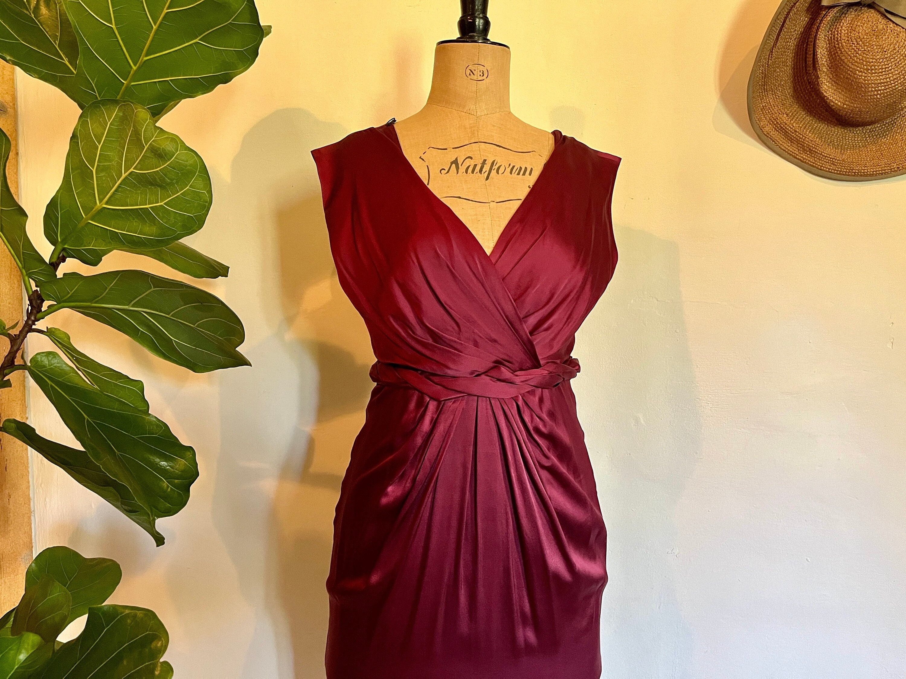 Plus Size Dress, Cocktail Dress, Womens Dress, Red Dress, Burgundy