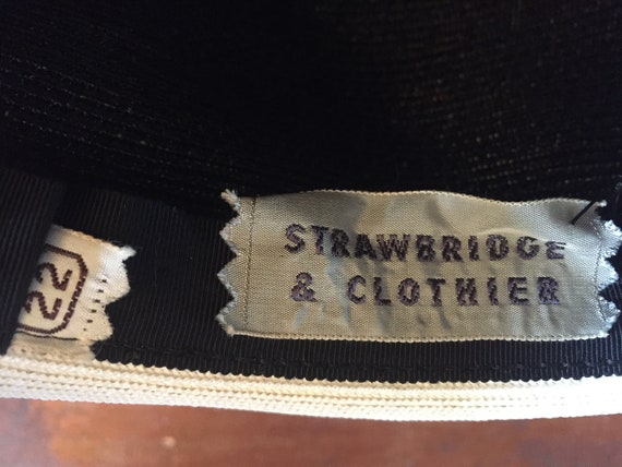 Elegant Strawbridge and Clothier vintage black st… - image 9