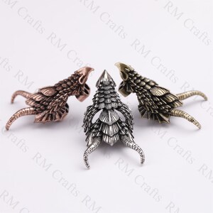 Paracord Bracelet Jewelry Making Dragon Head Beads Charms 40×20×15MM