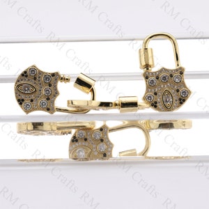 Gold Lock Screw Hooks for Jewelry Making