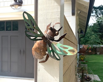 Honey Bee Steel Sculpture