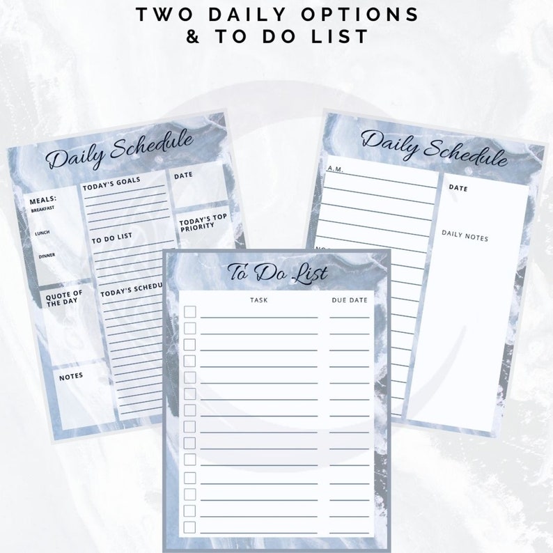 Blue Marble Planner Printable, Letter Sized Pages (8.5 X 11") - Etsy ...