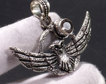 Smoky Quartz  Gemstone Jewelry 925 Sterling Silver Pendant Smoky Quartz  Necklace Handmade Gift for mother, gift for her TT 860