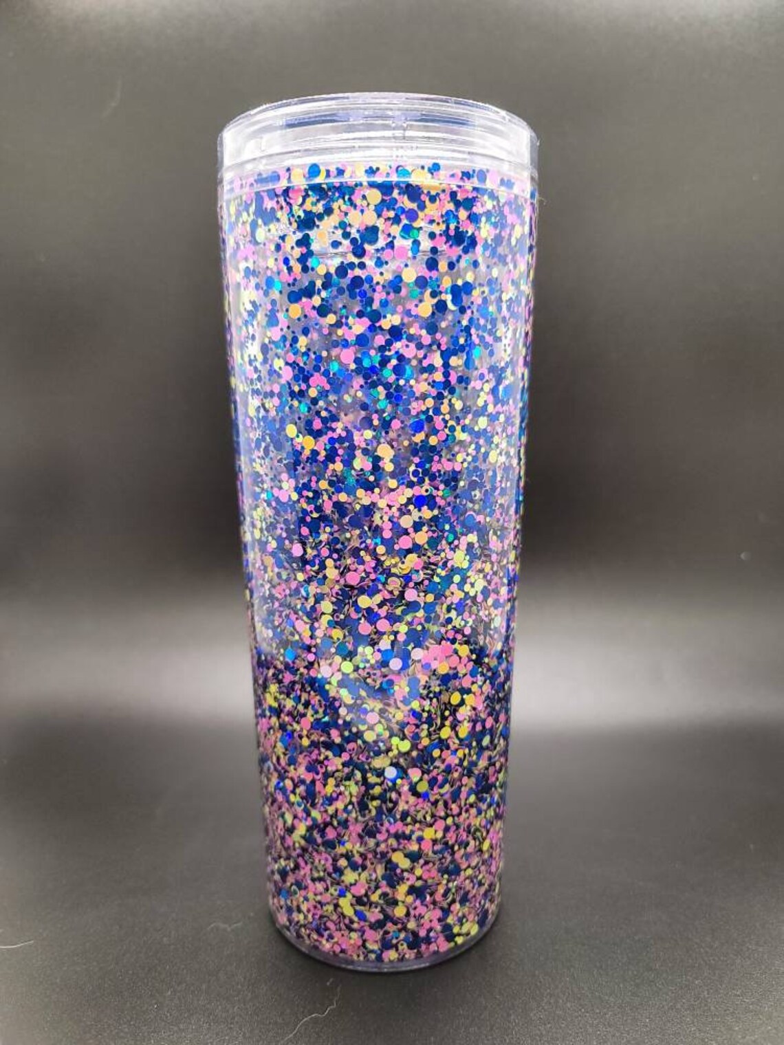 Custom Snowglobe Tumbler. Floating glitter tumbler. Etsy