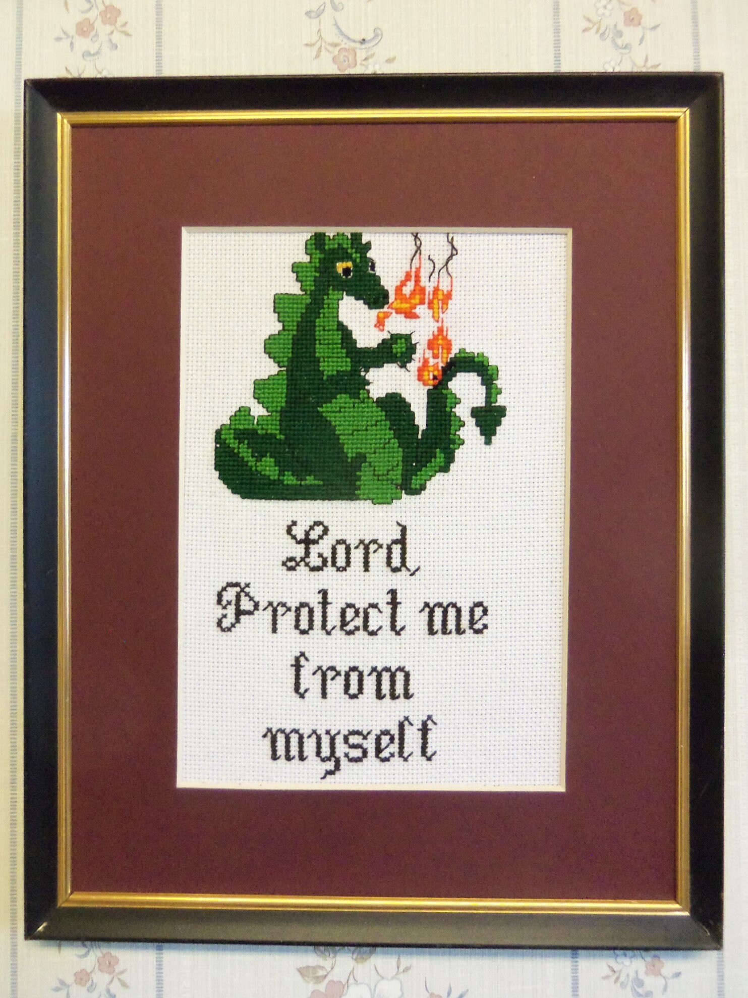 Completed cross stitch art framed Etsy