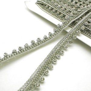 ZILVEREN STRASS-versiering zilveren kralenversiering zilveren versiering