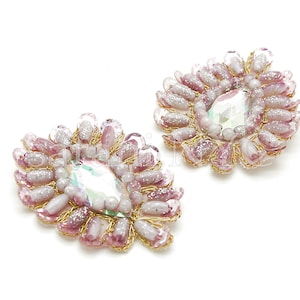 PINK PERLEN Strass Applikation