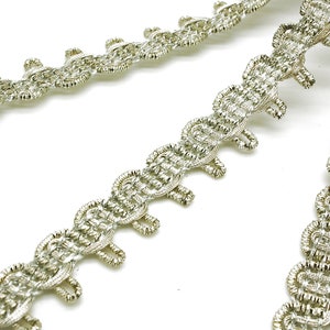 ZILVEREN METALLIC bies zilveren bies zilveren ambachtelijke bies
