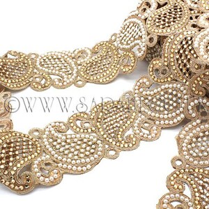 BRONZENGOUD STRASS-versiering