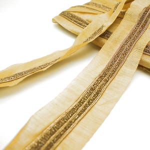 GOLD beaded trim gold trim beads decorative trim