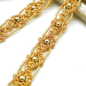 GOLD BEADED trim