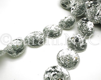 SILVER SEQUIN CIRCLE trim