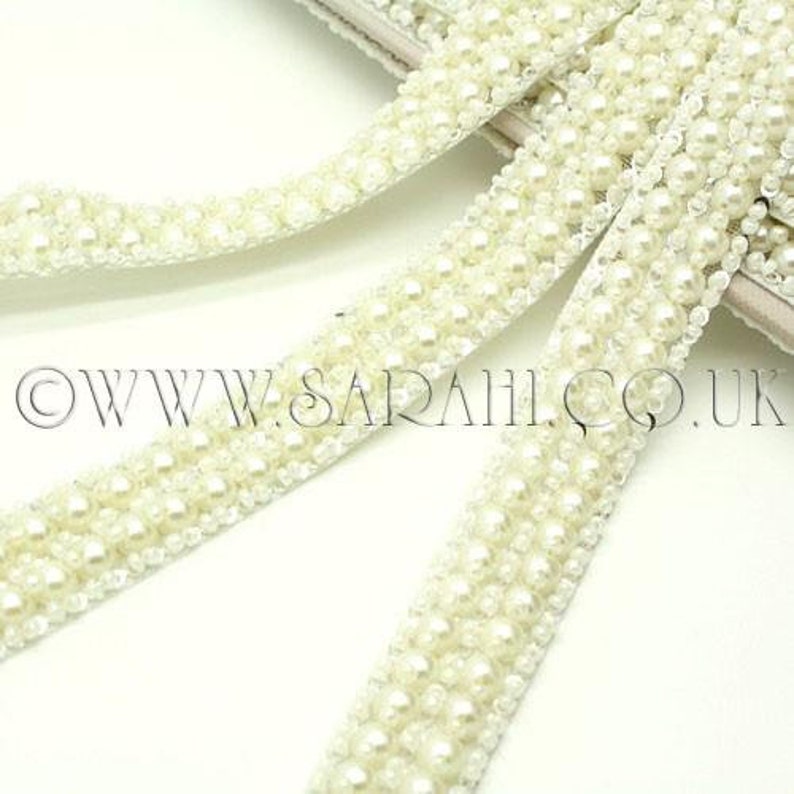FAUX PEARL SEQUIN trim sewing beaded trim,trimming,costume,sequin edging,stones,beads,fashion,crafts,sewing,embellishment,decoration