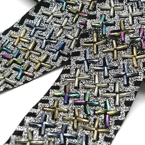 BLACK VELVET RIBBON glitter trim