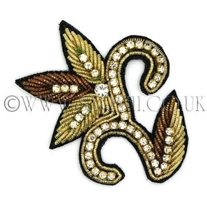 GOLD BLACK CRYSTAL Blumenmotiv
