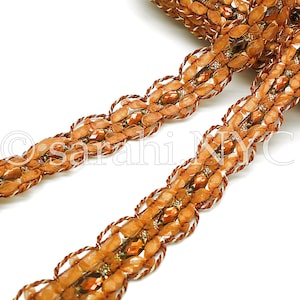 BURNT ORANGE acabamento em strass acabamento laranja com strass