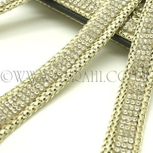 GOLD SILVER CRYSTAL trim